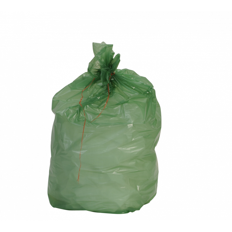 Sac poubelle vert 50L - Colis de 200 - 680 x 750 mm