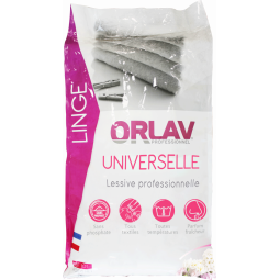 Lessive Universelle poudre est une lessive atomisée développée pour le lavage en collectivité de tous les textiles.