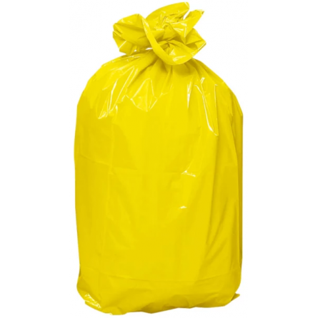 Sacs poubelles jaune 110L - Carton de 200