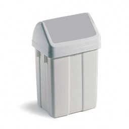 Poubelle FLIP FLAP 25L en polypropylène, couvercle basculant