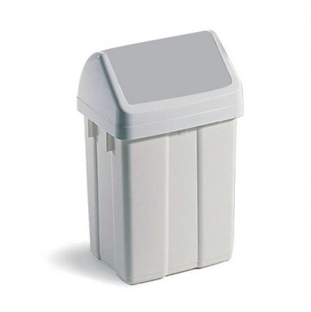 Poubelle FLIP FLAP 25L en polypropylène, couvercle basculant