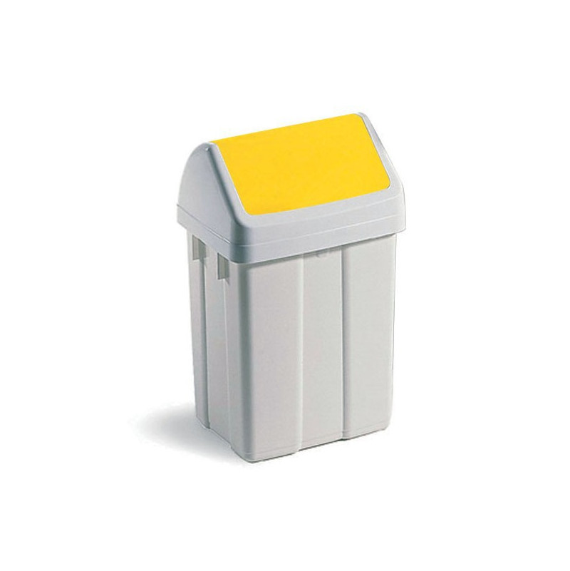 Poubelle FLIP FLAP 25L en polypropylène, couvercle basculant