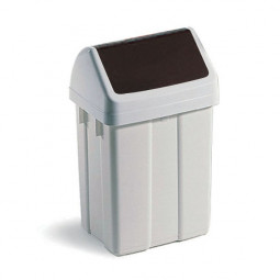Poubelle FLIP FLAP 25L en polypropylène, couvercle basculant