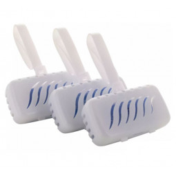 Bloc WC desodorisants pour cuvette 40g parfum marine - Lot de 3