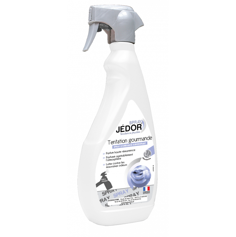 Jedor spray surodorant 500ml senteur Tentation Gourmande