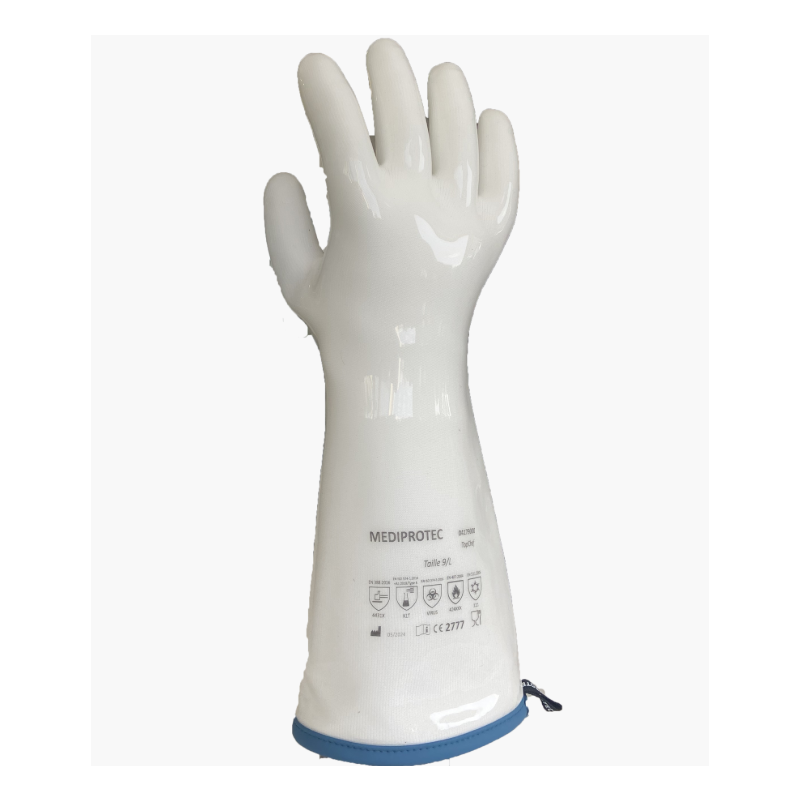 Gant Top Chef manchettes longues en silicone - la paire taille L