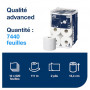 Mini papier toilette Tork SmartOne T9 2 plis - Blanc - 620 formats