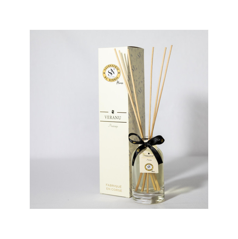 Diffuseur d'ambiance Mikado - Veranu (Printemps) Savonnerie du Nebbiu