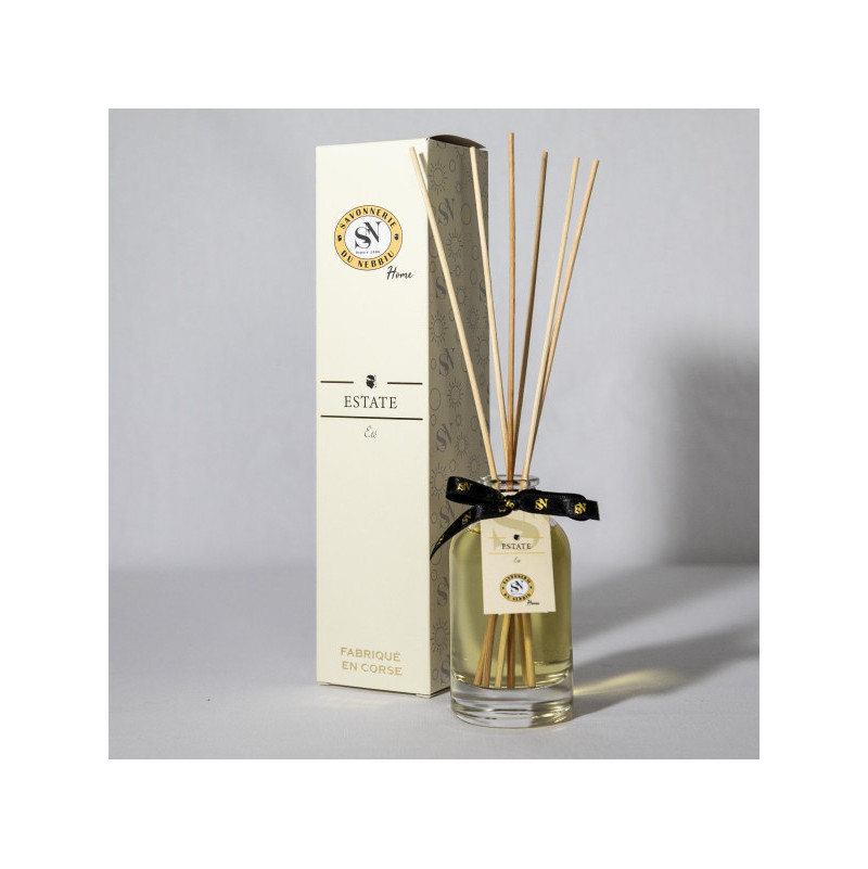 Diffuseur d'ambiance Mikado - Estate (été) Savonnerie du Nebbiu