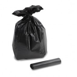 Sacs Poubelle Noirs 110 Litres – Résistants 60 Microns avec Lien à Nouer | Déchets Lourds et Volumineux