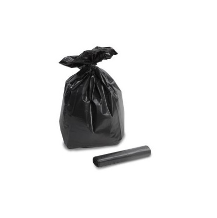 Sacs Poubelle Noirs 110 Litres – Résistants 60 Microns avec Lien à Nouer | Déchets Lourds et Volumineux