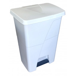 Poubelle a pedale GENTRY 45L blanc