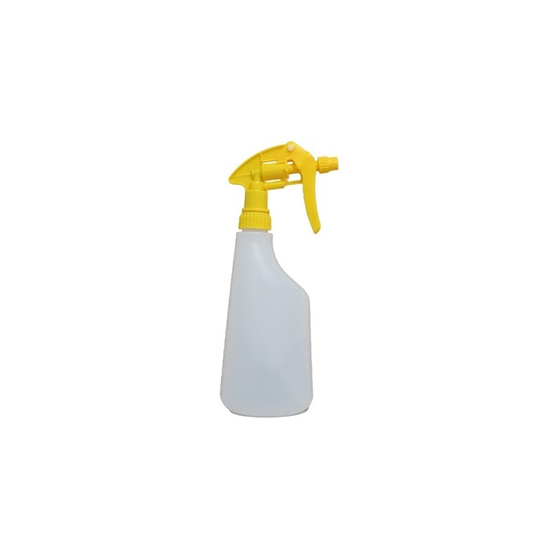 Vaporisateur complet flacon 600ml tete de pistolet jaune