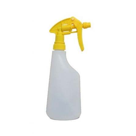 Vaporisateur complet flacon 600ml tete de pistolet jaune