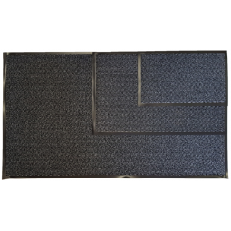 Tapis antipoussière gris 60 x 90cm