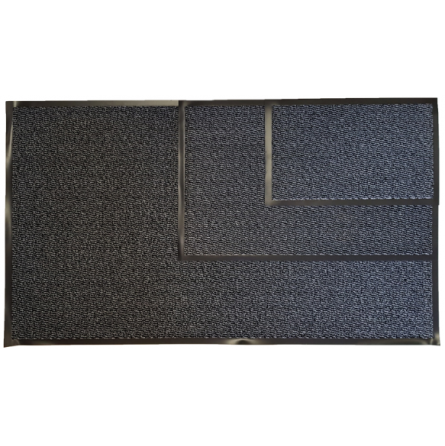 Tapis antipoussière gris 60 x 90cm