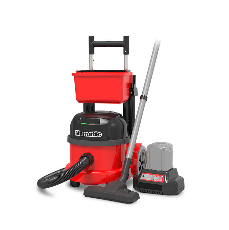 Numatic PBT230NX – Aspirateur chariot sans fil 9 L, moteur 350 W, version sans batterie