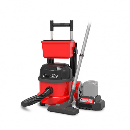 Numatic PBT230NX – Aspirateur chariot sans fil 9 L, moteur 350 W, version sans batterie