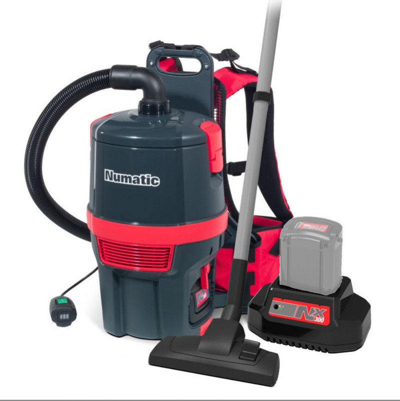 Numatic RSB150NX – Aspirateur dorsal sans fil 6 L, 350 W, version sans batterie