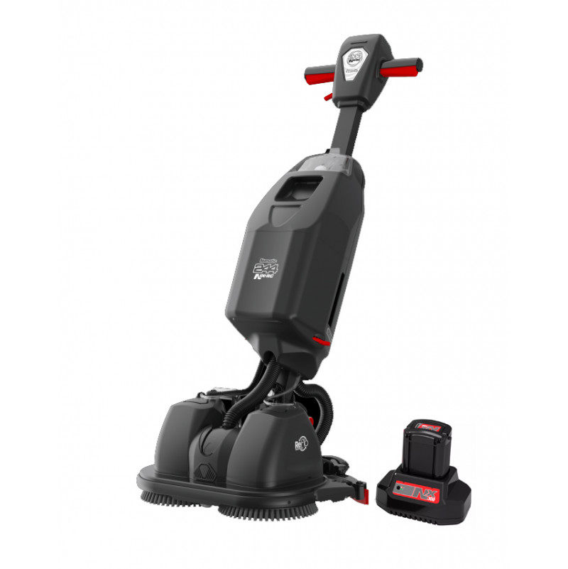 Autolaveuse compacte Numatic 440NX – Avec batterie NX300 – 440 mm, double brosse, puissante & ultra‑maniable