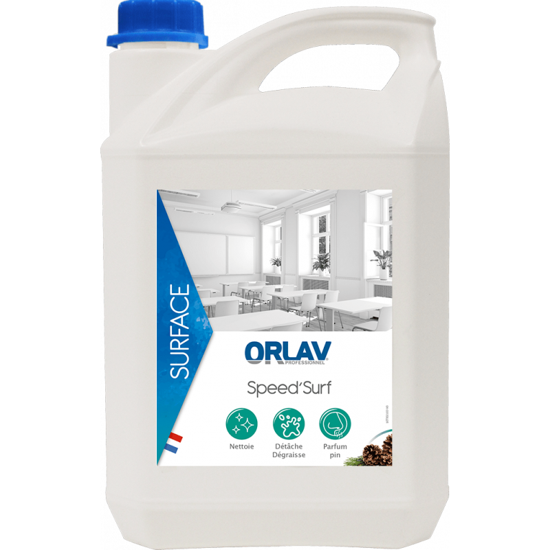 Speed’Surf 5L nettoyant détachant et dégraissant multi–surfaces - Prêt à l’emploi - Parfum pin