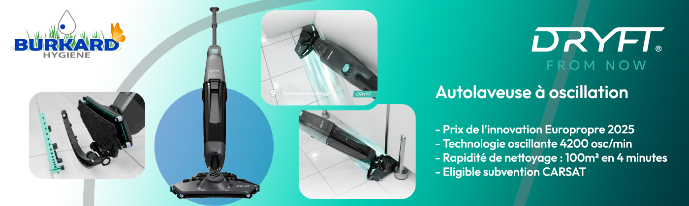 Autolaveuse à oscillation Dryft