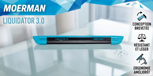 Barette liquidator 3.0 avec caoutchouc NXT-R 35 cm MOERMAN